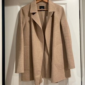 Theory Cashmere Wool Open Coat Blazer